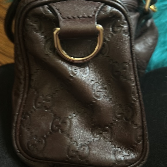 XXX SOLD XXX EUC brown Gucci Guccisima leather bag. - Picture 10 of 16